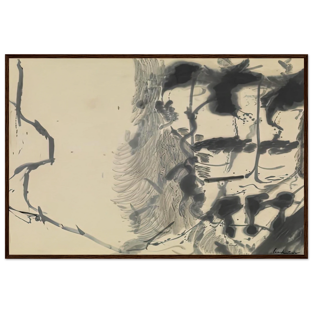 New York Bamboo, 1957- Framed Poster | Helen Frankenthaler Framed Prints Wall Art | Frankenthaler Helen