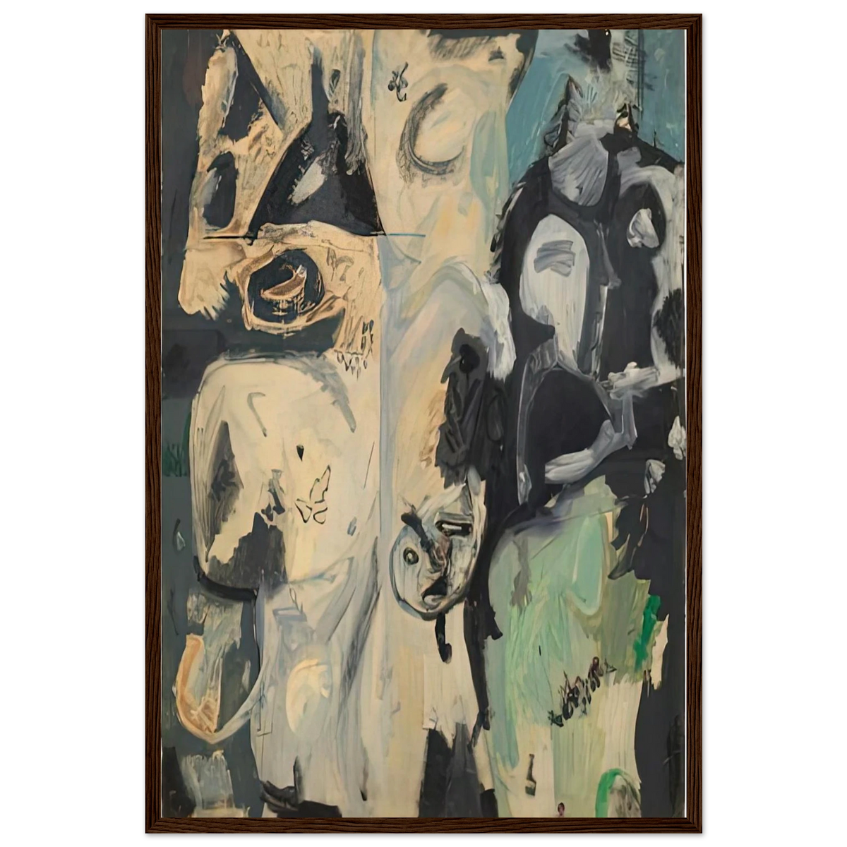 Untitled, 1950- Framed Poster | Helen Frankenthaler Framed Prints Wall Art | Frankenthaler Helen