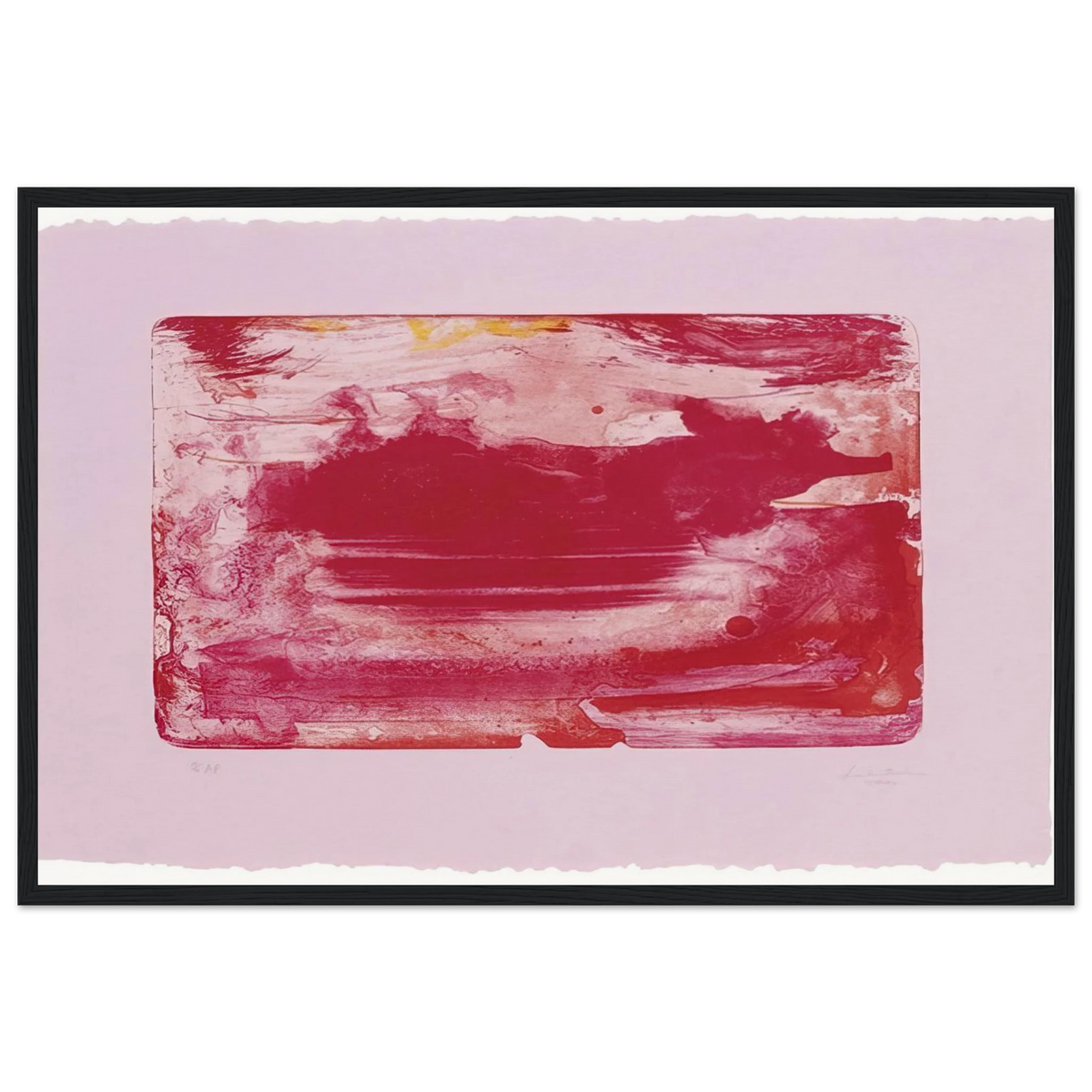 The Red Sea - 1982 Framed Poster | Helen Frankenthaler Framed Prints Wall Art | Frankenthaler Helen