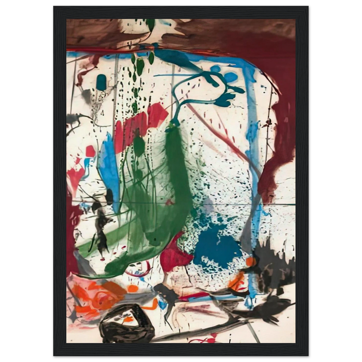 Las Mayas, 1958- Framed Poster | Helen Frankenthaler Framed Prints Wall Art | Frankenthaler Helen