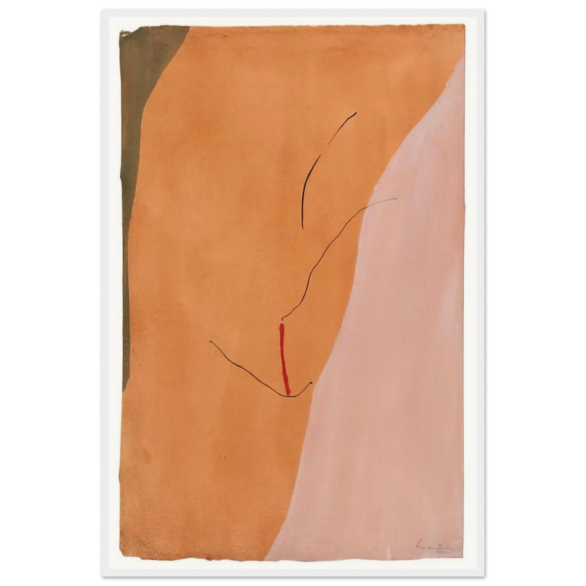 Sanguine Mood - 1971 Framed Poster | Helen Frankenthaler Framed Prints Wall Art | Frankenthaler Helen
