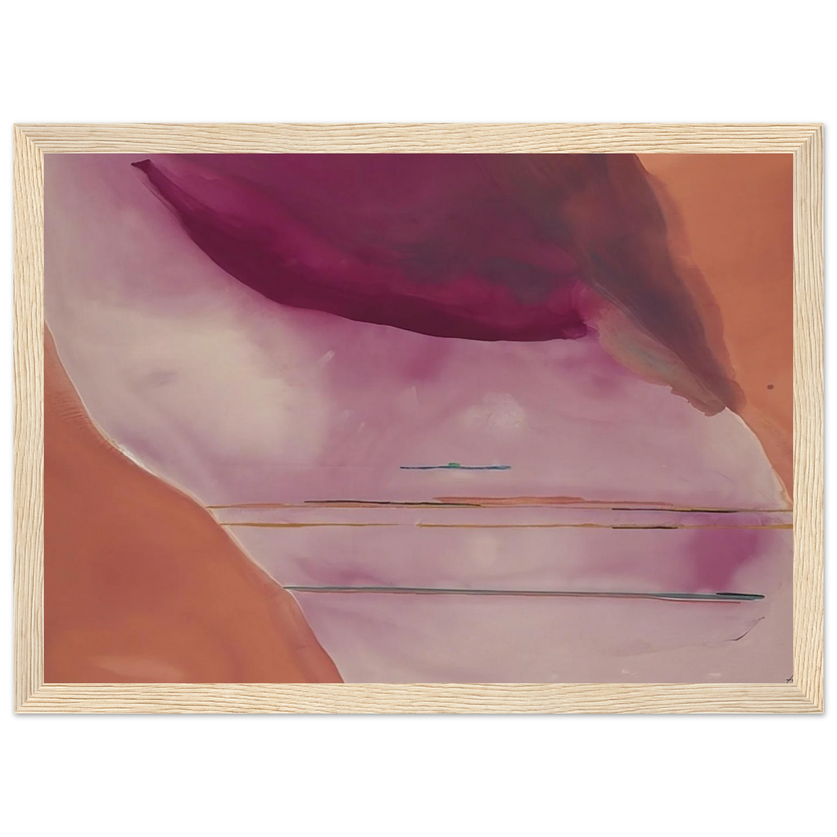 Pendulum - 1972 Framed Poster | Helen Frankenthaler Framed Prints Wall Art | Frankenthaler Helen