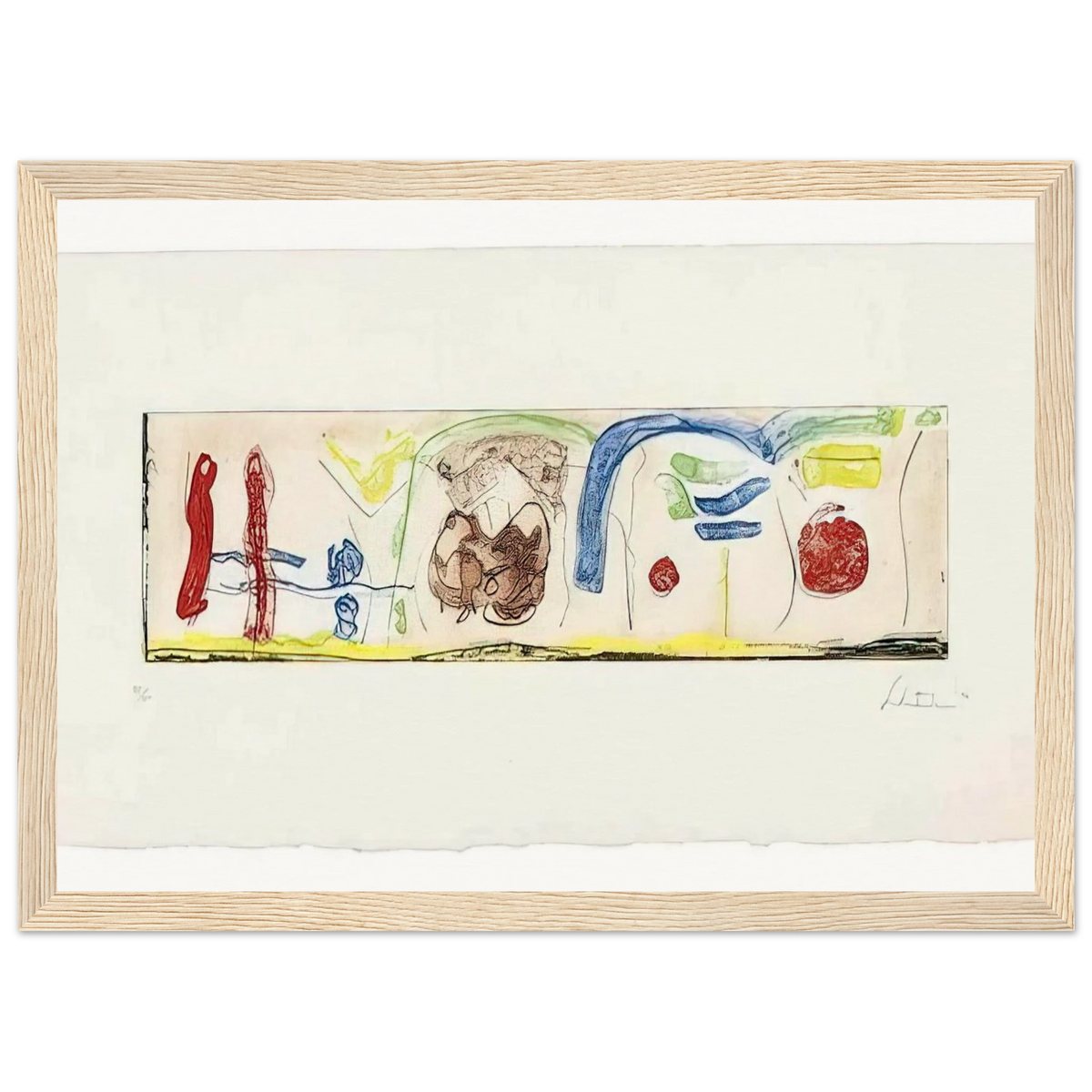Bridges - 1996 Framed Poster | Helen Frankenthaler Framed Prints Wall Art | Frankenthaler Helen