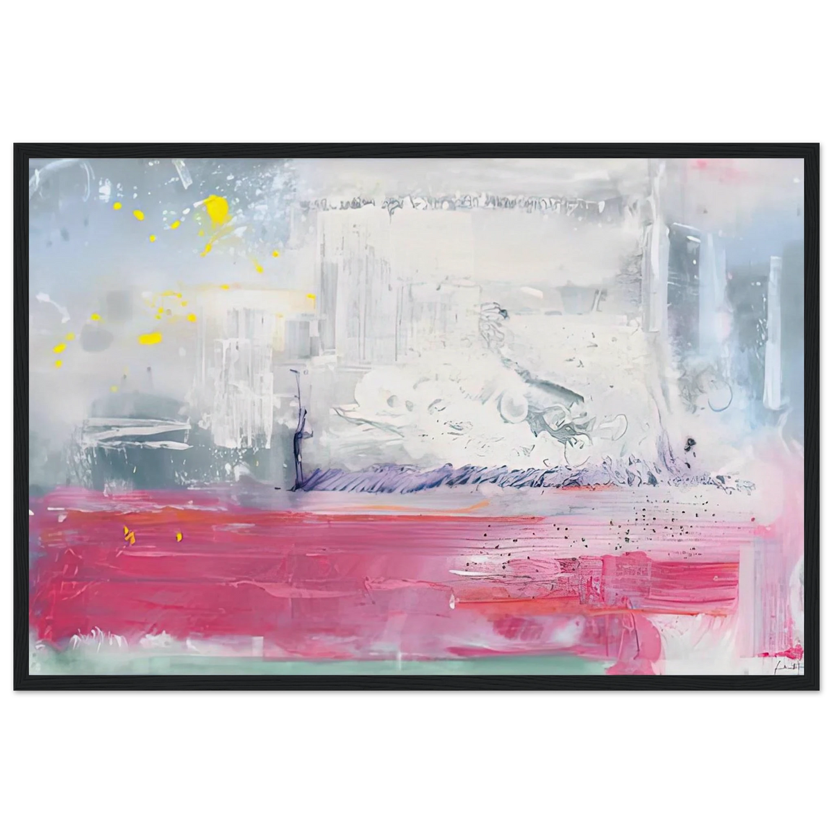 Hot Ice, 1990- Framed Poster | Helen Frankenthaler Framed Prints Wall Art | Frankenthaler Helen