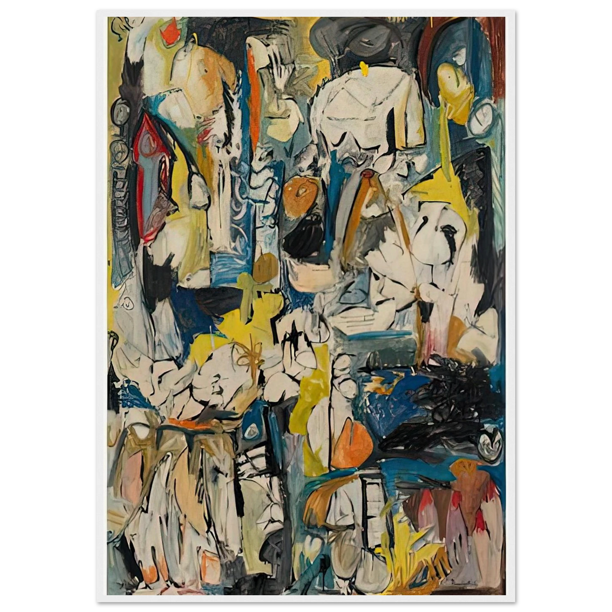 Village, 1951- Framed Poster | Helen Frankenthaler Framed Prints Wall Art | Frankenthaler Helen