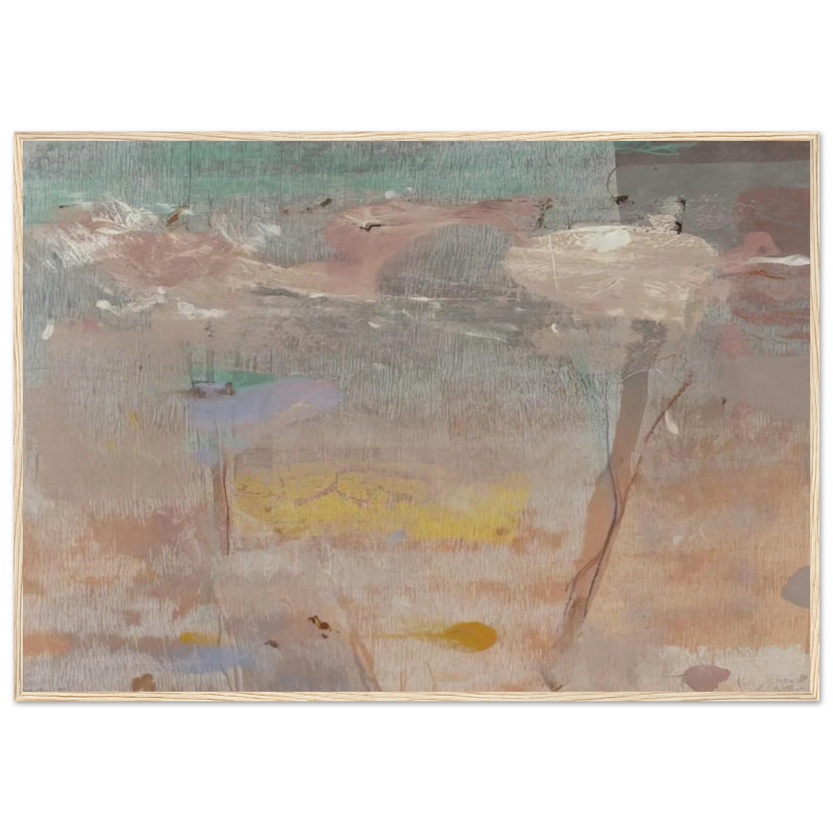 Monotype I - 1981 Framed Poster | Helen Frankenthaler Framed Prints Wall Art | Frankenthaler Helen