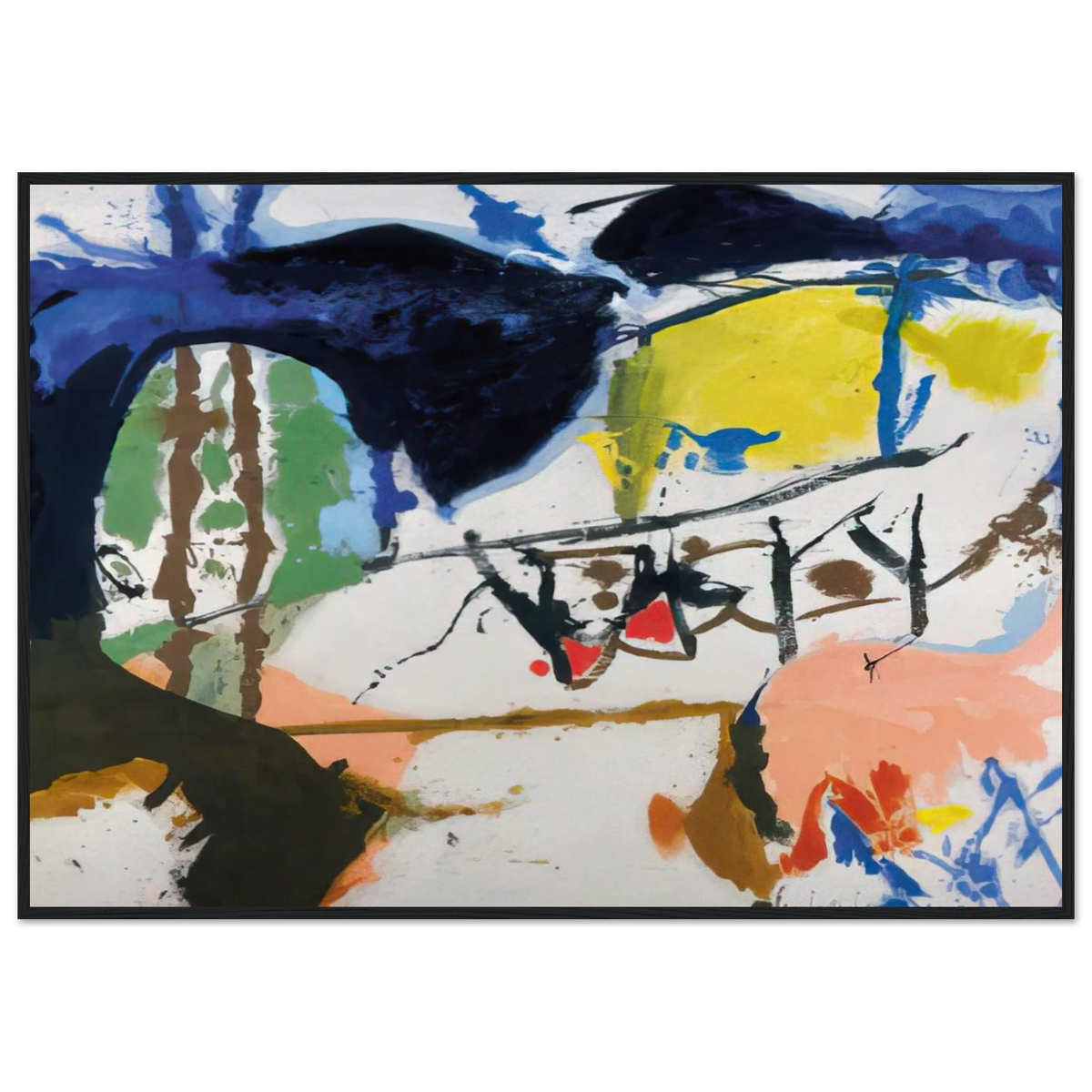Acres - 1959 Framed Poster | Helen Frankenthaler Framed Prints Wall Art | Frankenthaler Helen