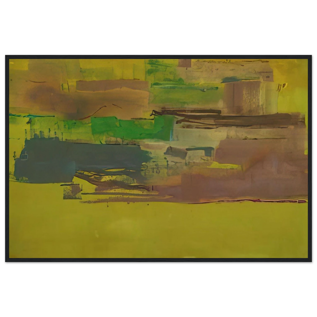 August Deep - 1978 Framed Poster | Helen Frankenthaler Framed Prints Wall Art | Frankenthaler Helen