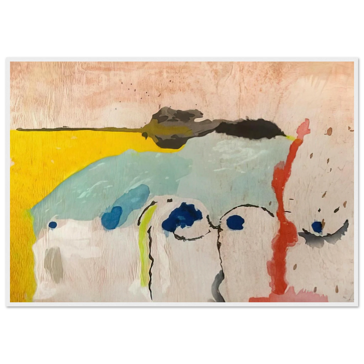 Tales of Genji I - 1998 Framed Poster | Helen Frankenthaler Framed Prints Wall Art | Frankenthaler Helen