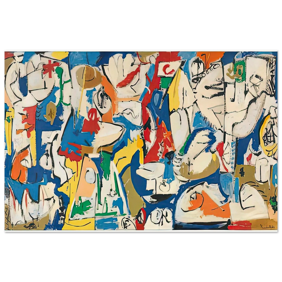 The Jugglers, 1951- Poster | Helen Frankenthaler Poster | Frankenthaler Helen