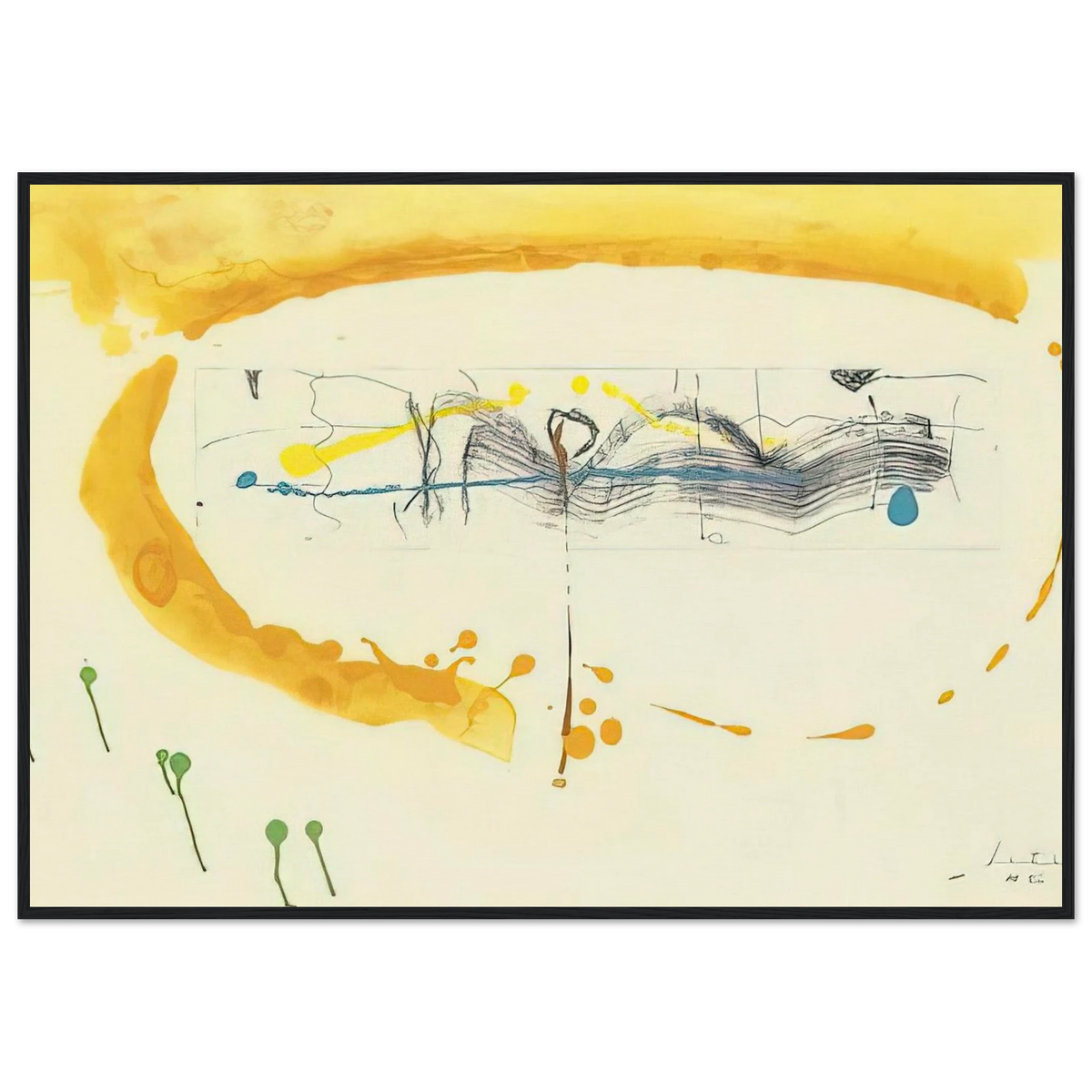 Making Music - 2000 Framed Poster | Helen Frankenthaler Framed Prints Wall Art | Frankenthaler Helen