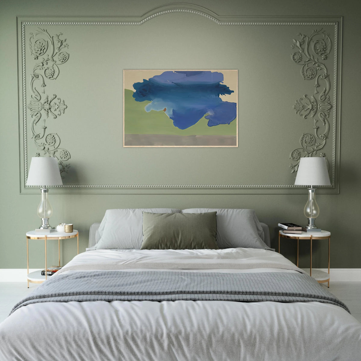 The Bay, 1963- Framed Poster | Helen Frankenthaler Framed Prints Wall Art | Frankenthaler Helen
