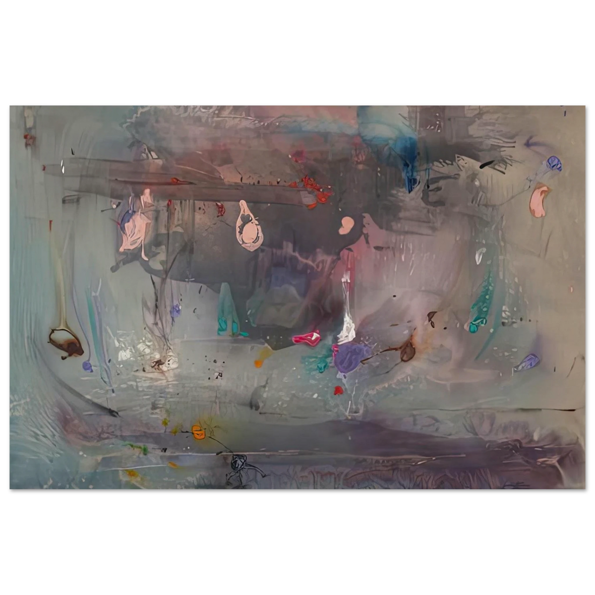 Grey Fireworks, 1982- Poster | Helen Frankenthaler Poster | Frankenthaler Helen
