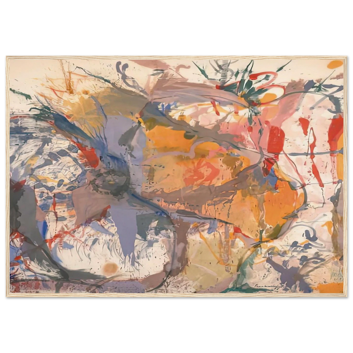 Before the Caves, 1958- Framed Poster | Helen Frankenthaler Framed Prints Wall Art | Frankenthaler Helen