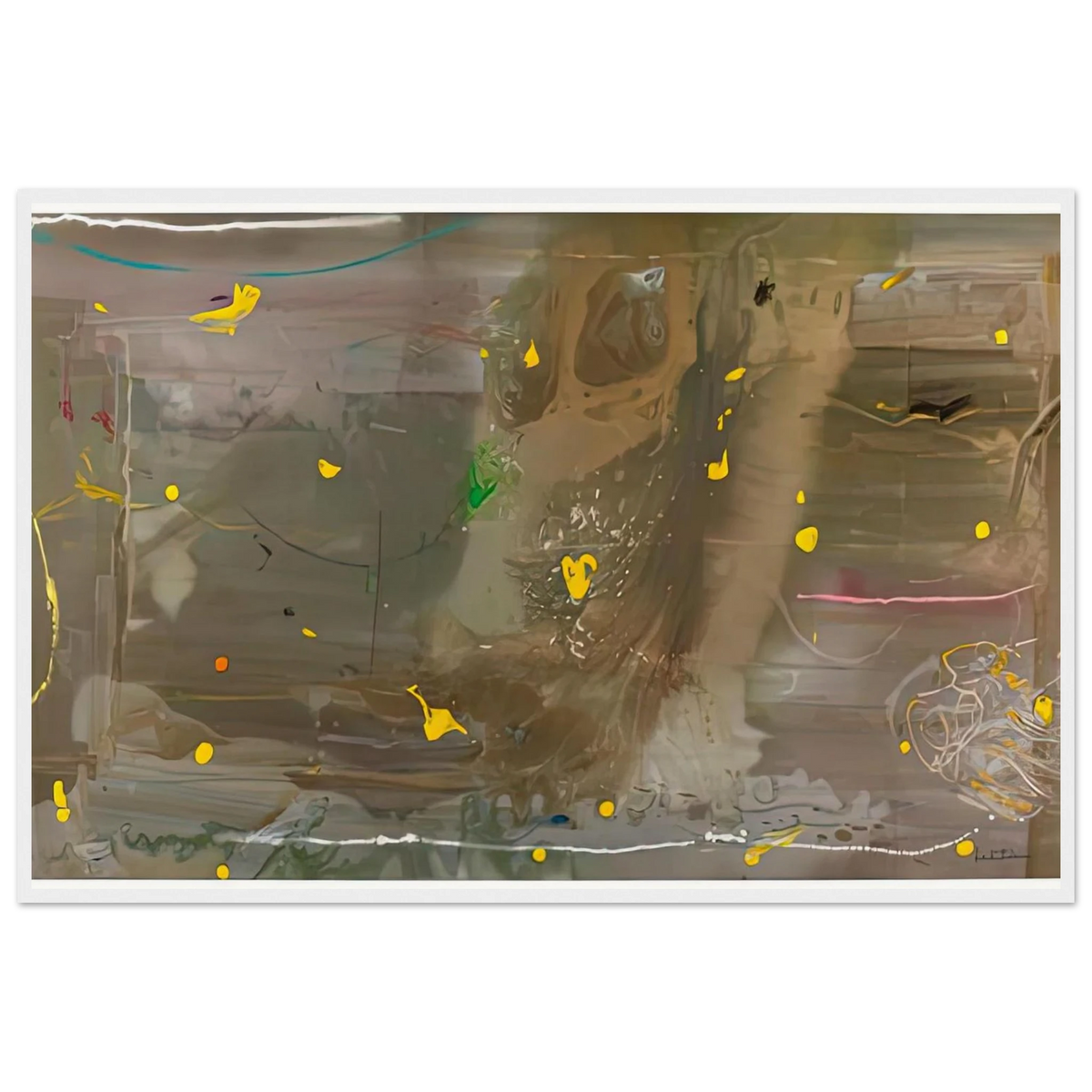 Halley’s Comet, 1985- Framed Poster | Helen Frankenthaler Framed Prints Wall Art | Frankenthaler Helen