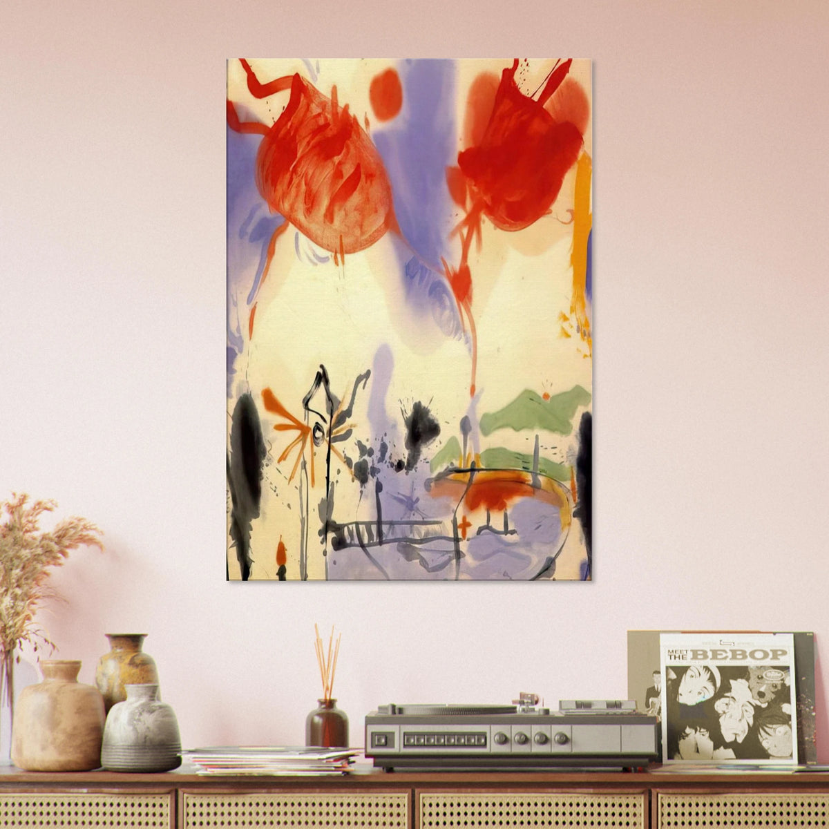 Round Trip - 1957 Canvas | Helen Frankenthaler Canvas | Frankenthaler Helen