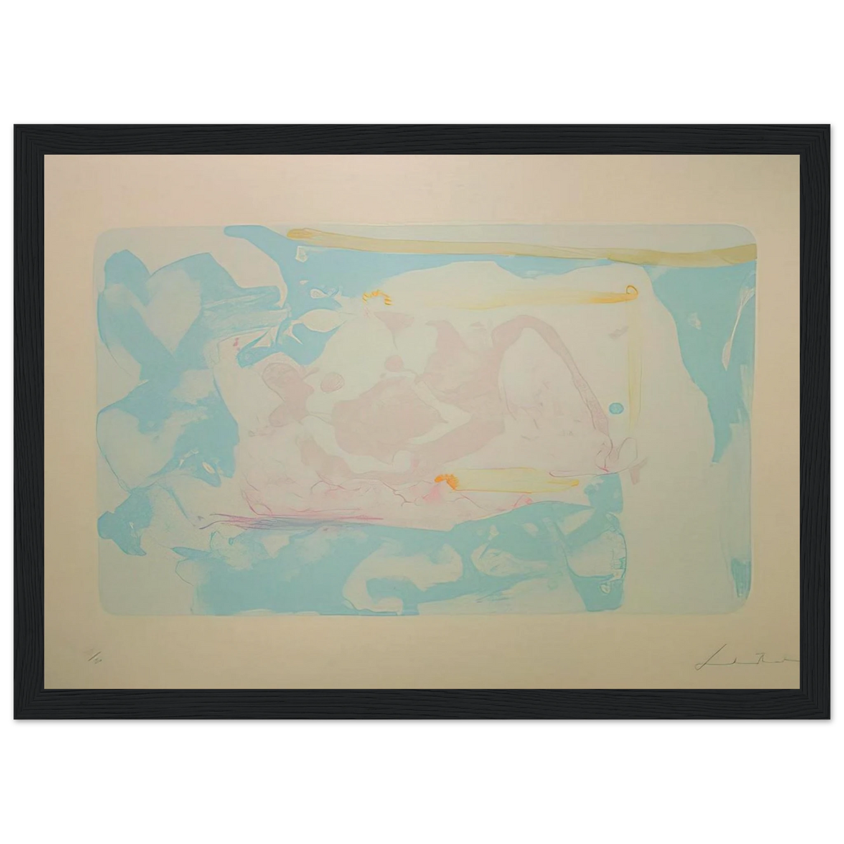 Reflections III - 1995 Framed Poster | Helen Frankenthaler Framed Prints Wall Art | Frankenthaler Helen