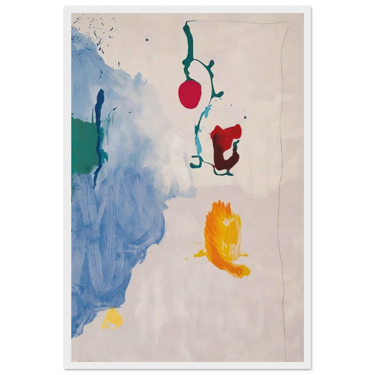Eve - 1995 Framed Poster | Helen Frankenthaler Framed Prints Wall Art | Frankenthaler Helen