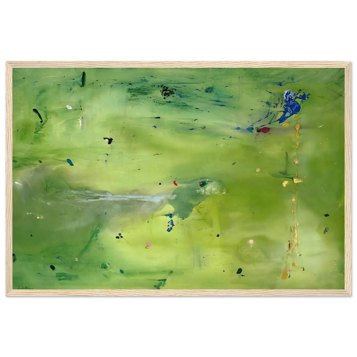 A Green Thought in a Green Shade - 1981 Framed Poster | Helen Frankenthaler Framed Prints Wall Art | Frankenthaler Helen