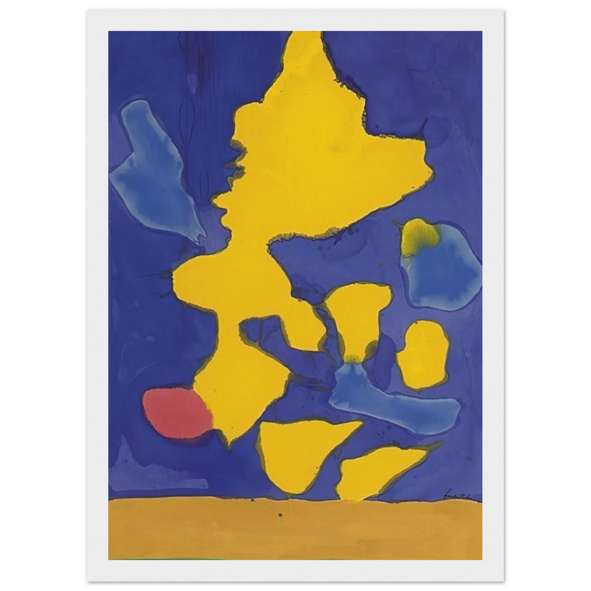 Saturn Revisited - 1964 Framed Poster | Helen Frankenthaler Framed Prints Wall Art | Frankenthaler Helen