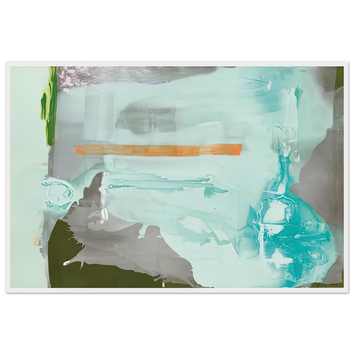 Poseidon, 1990- Framed Poster | Helen Frankenthaler Framed Prints Wall Art | Frankenthaler Helen