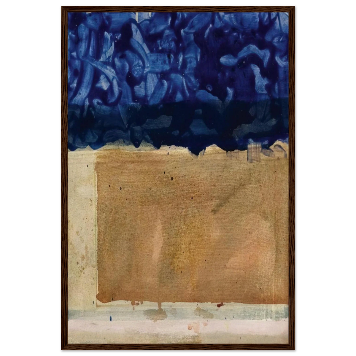 Shoreline - 1952 Framed Poster | Helen Frankenthaler Framed Prints Wall Art | Frankenthaler Helen