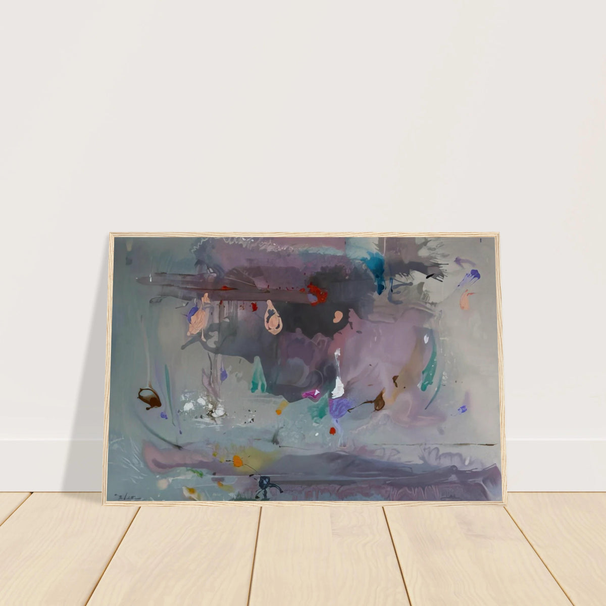 Grey Fireworks - 2000 Framed Poster | Helen Frankenthaler Framed Prints Wall Art | Frankenthaler Helen