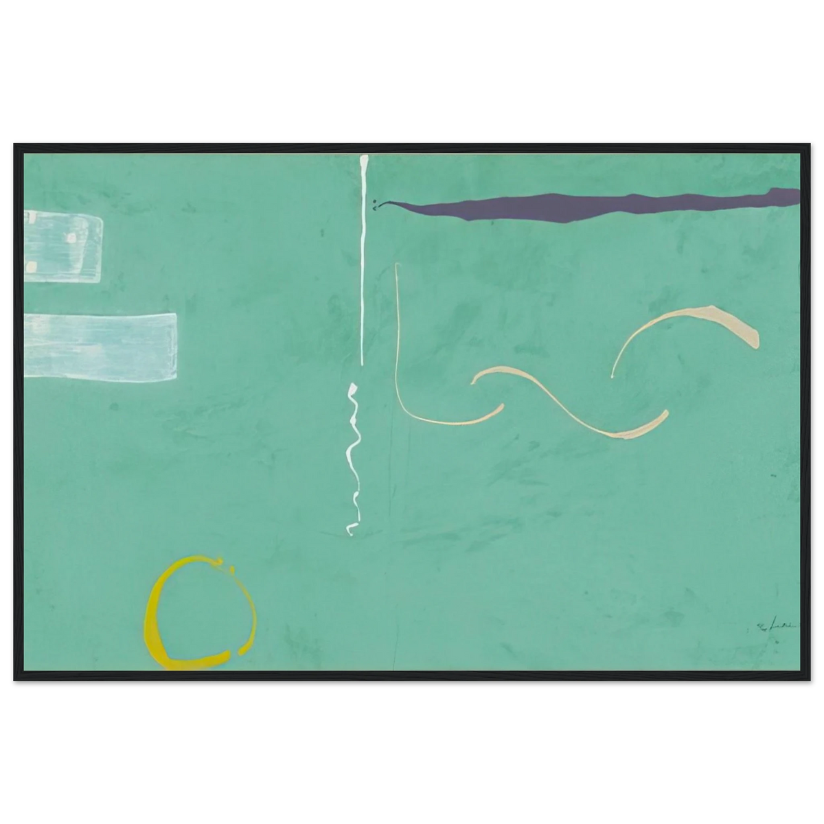 Tahiti - 1989 Framed Poster | Helen Frankenthaler Framed Prints Wall Art | Frankenthaler Helen