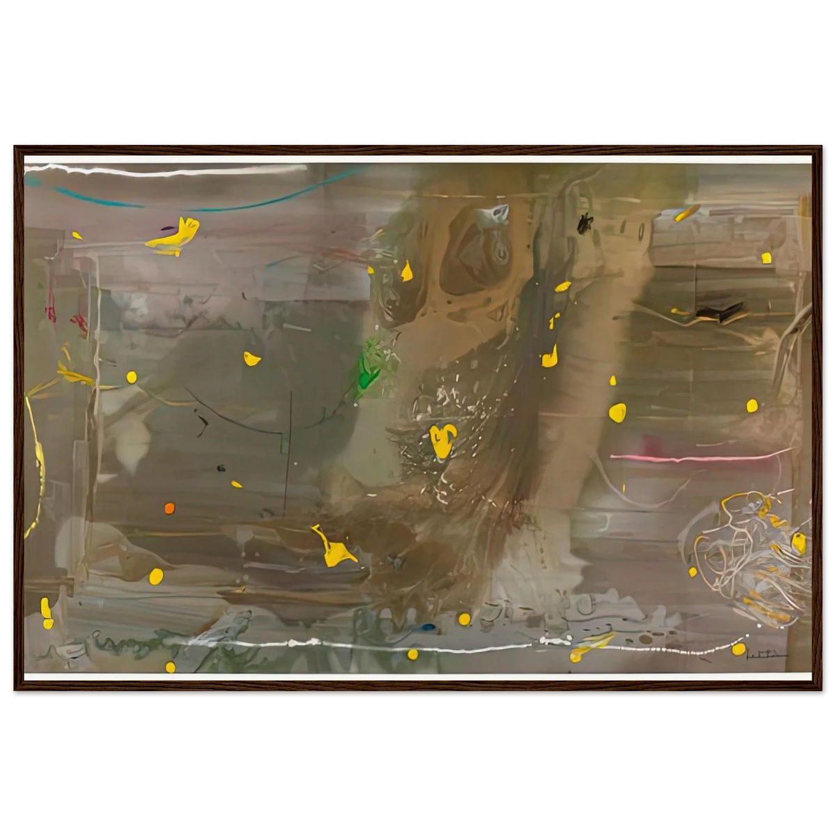 Halley’s Comet, 1985- Framed Poster | Helen Frankenthaler Framed Prints Wall Art | Frankenthaler Helen