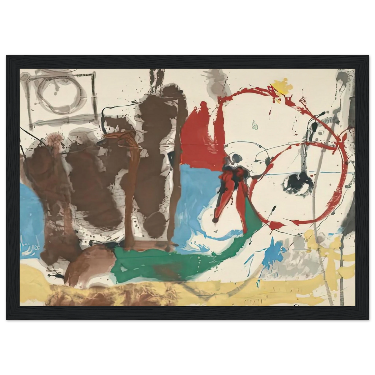 Mother Goose Melody, 1959- Framed Poster | Helen Frankenthaler Framed Prints Wall Art | Frankenthaler Helen