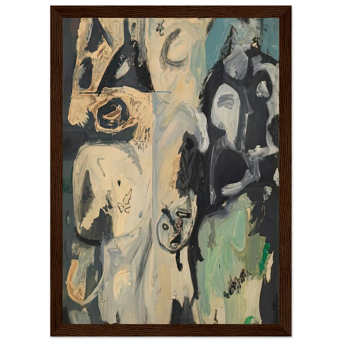 Untitled, 1950- Framed Poster | Helen Frankenthaler Framed Prints Wall Art | Frankenthaler Helen