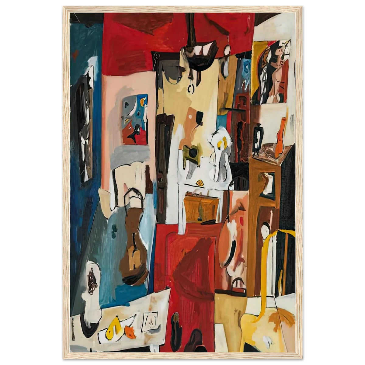 21st Street Studio, 1950- Framed Poster | Helen Frankenthaler Framed Prints Wall Art | Frankenthaler Helen