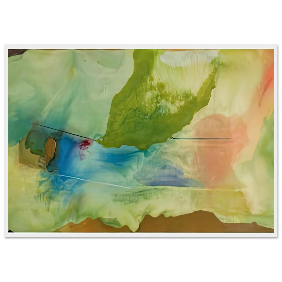 Hint from Bassano, 1973- Framed Poster | Helen Frankenthaler Framed Prints Wall Art | Frankenthaler Helen