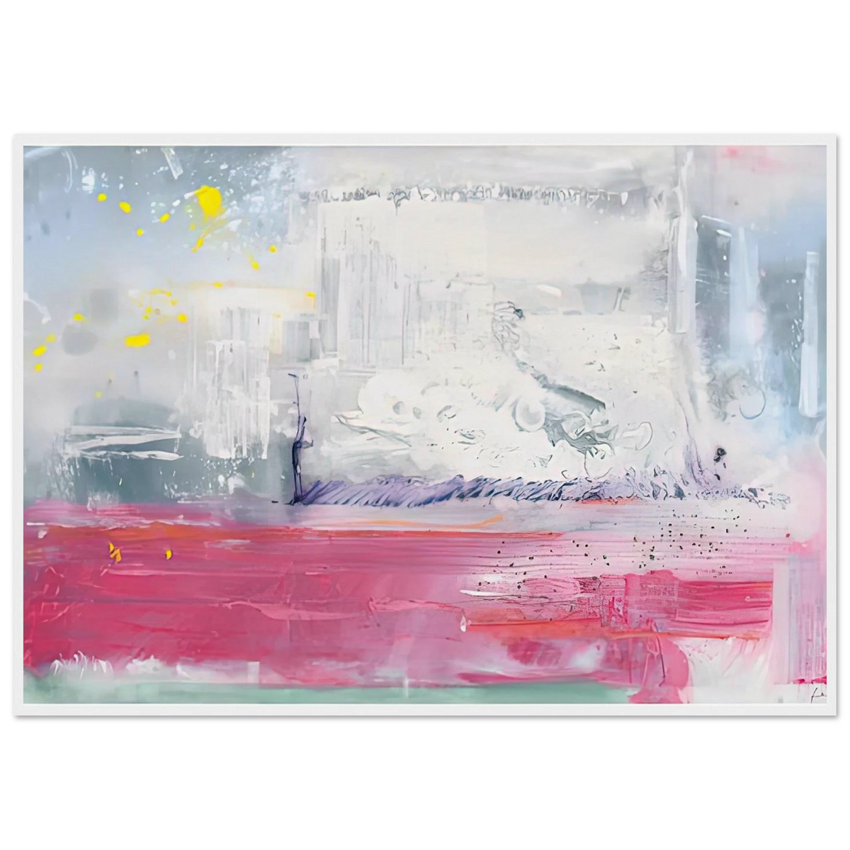Hot Ice, 1990- Framed Poster | Helen Frankenthaler Framed Prints Wall Art | Frankenthaler Helen