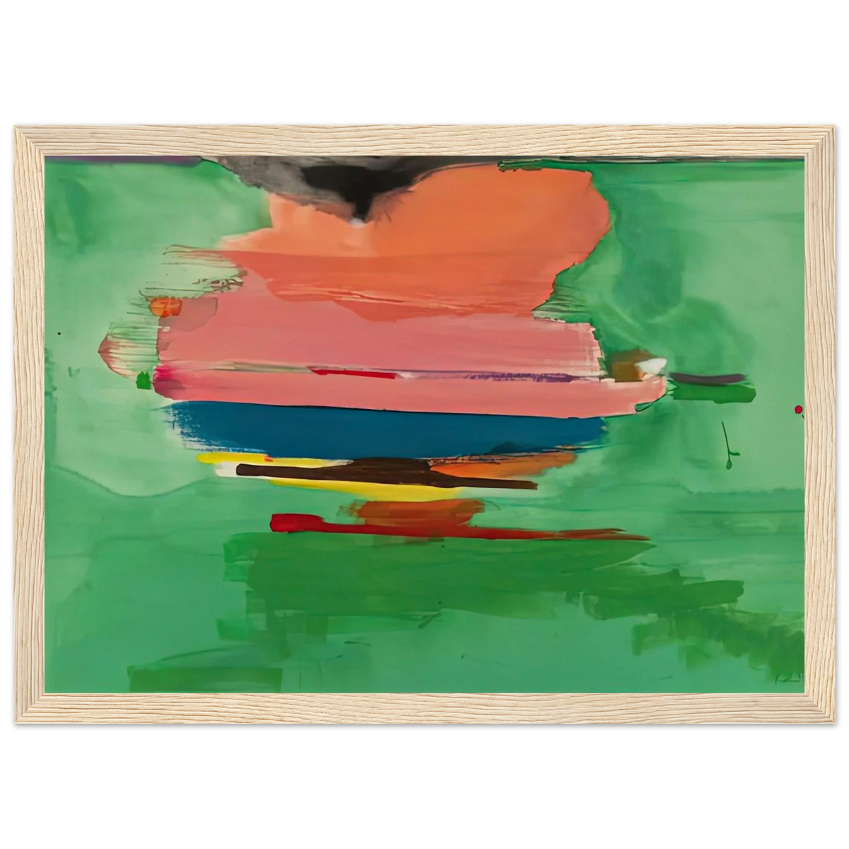 Untitled, 1973- Framed Poster | Helen Frankenthaler Framed Prints Wall Art | Frankenthaler Helen