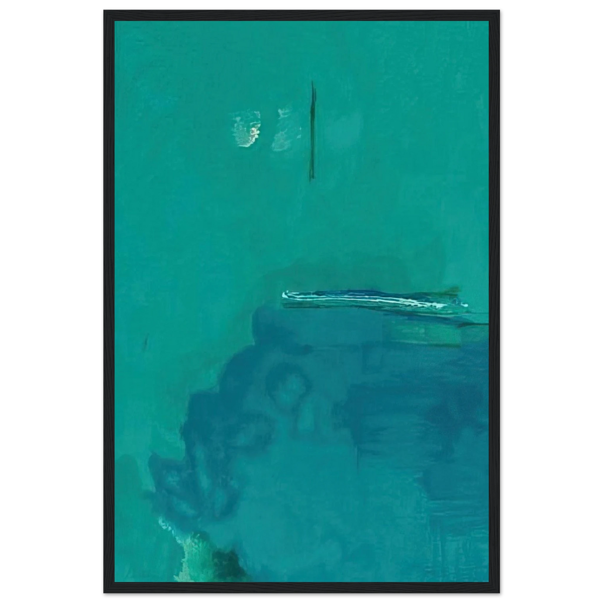 Contentment Island - 2004 Framed Poster | Helen Frankenthaler Framed Prints Wall Art | Frankenthaler Helen