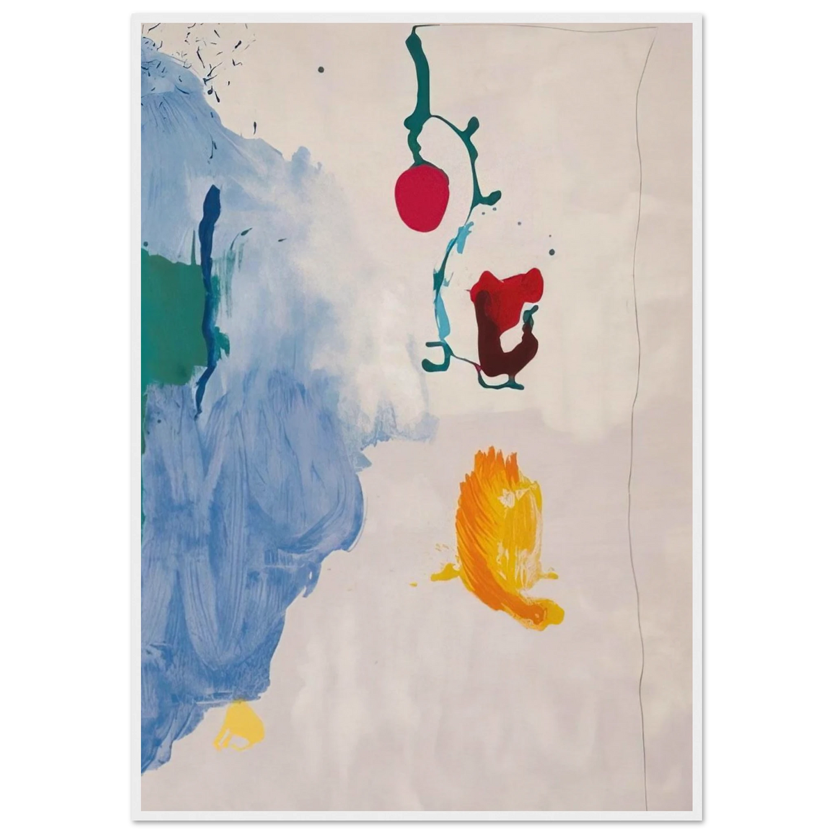 Eve - 1995 Framed Poster | Helen Frankenthaler Framed Prints Wall Art | Frankenthaler Helen