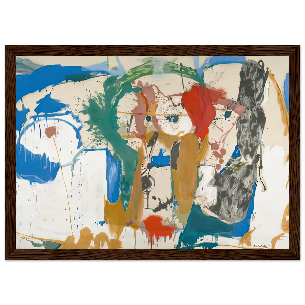 Madridscape, 1959- Framed Poster | Helen Frankenthaler Framed Prints Wall Art | Frankenthaler Helen