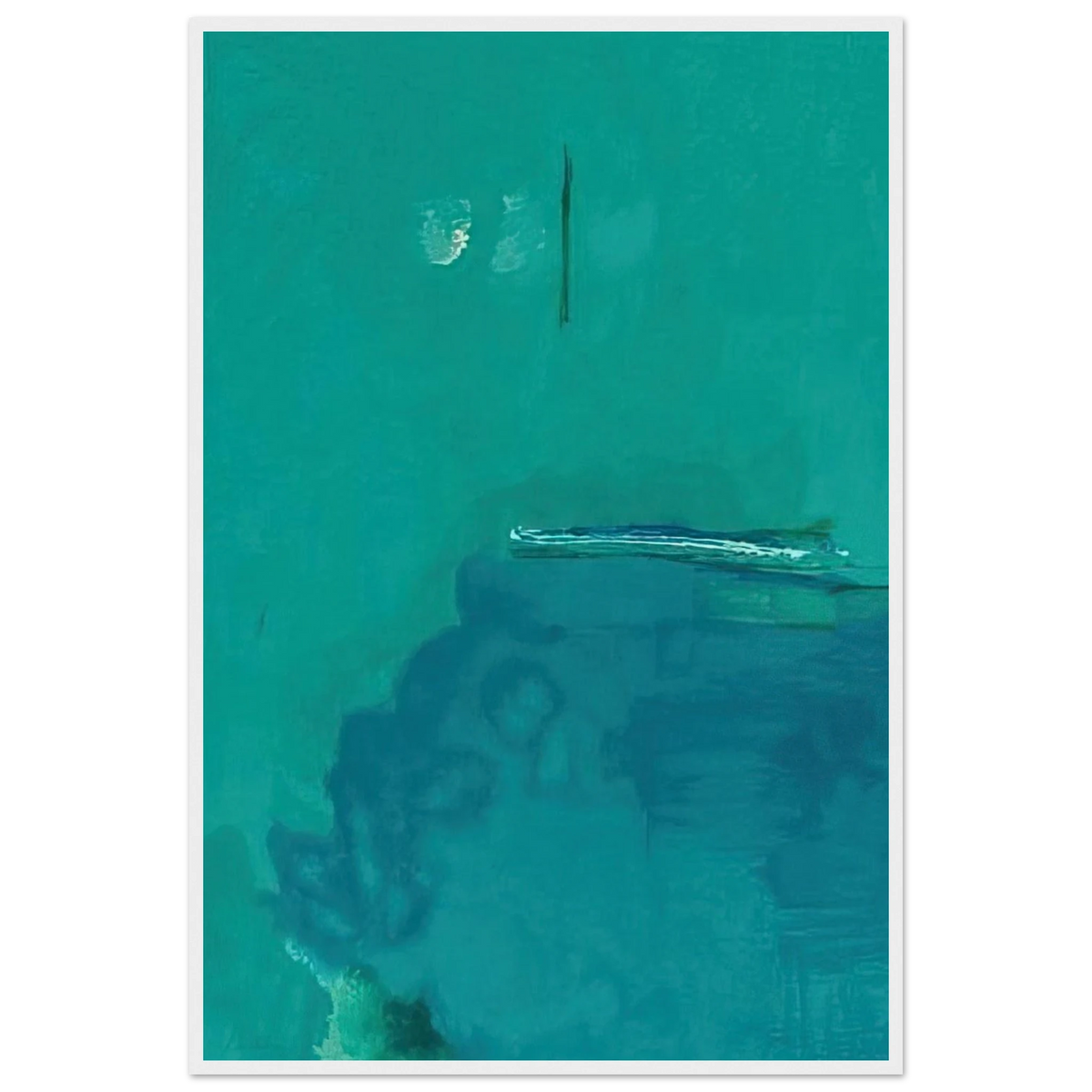Contentment Island - 2004 Framed Poster | Helen Frankenthaler Framed Prints Wall Art | Frankenthaler Helen