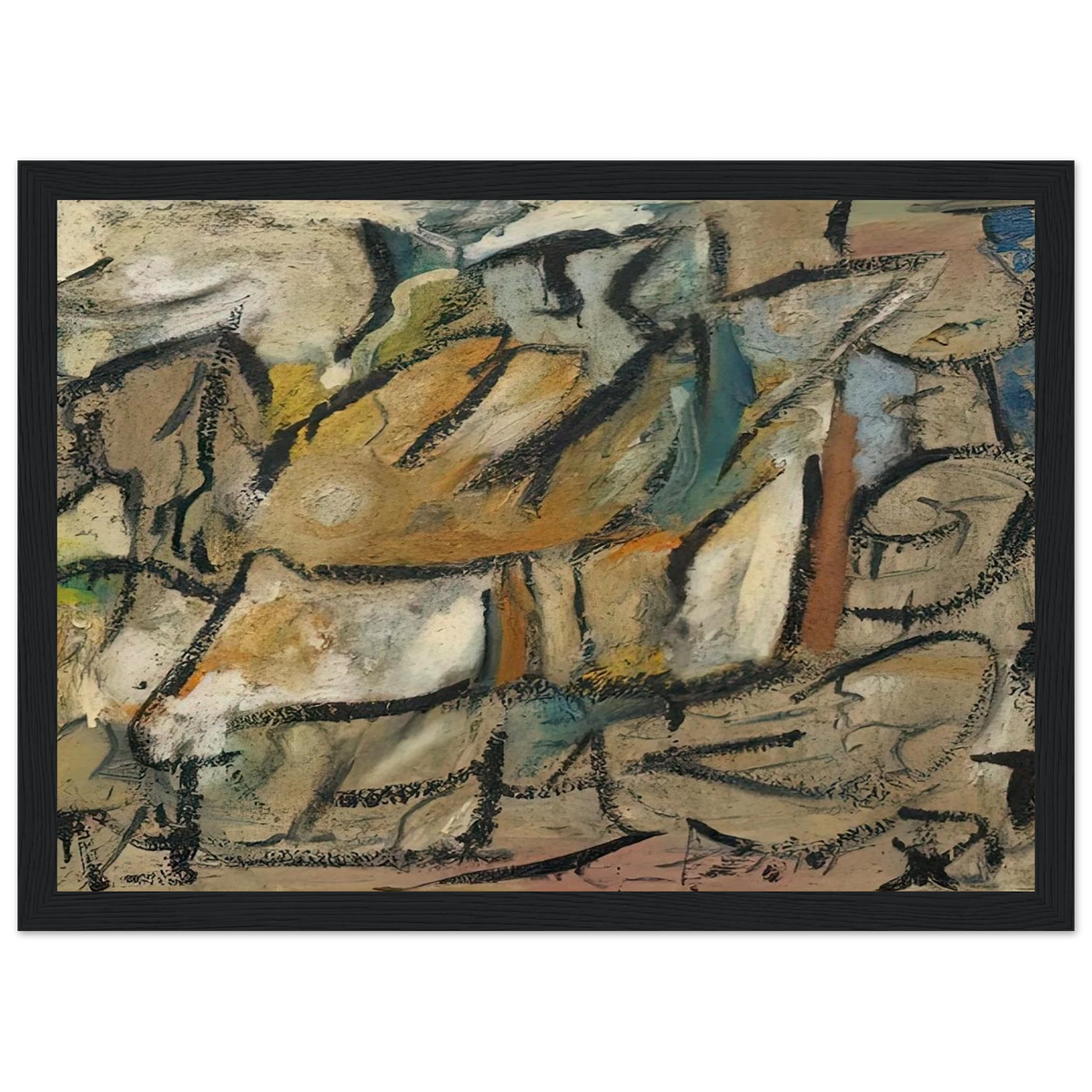 August Weather, 1951- Framed Poster | Helen Frankenthaler Framed Prints Wall Art | Frankenthaler Helen