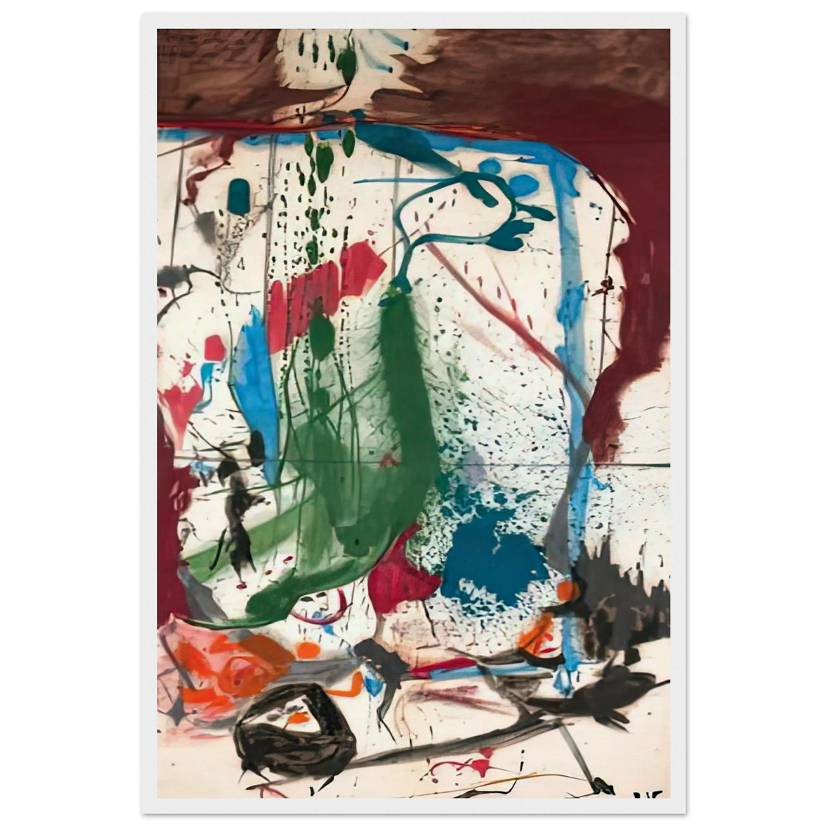 Las Mayas, 1958- Framed Poster | Helen Frankenthaler Framed Prints Wall Art | Frankenthaler Helen
