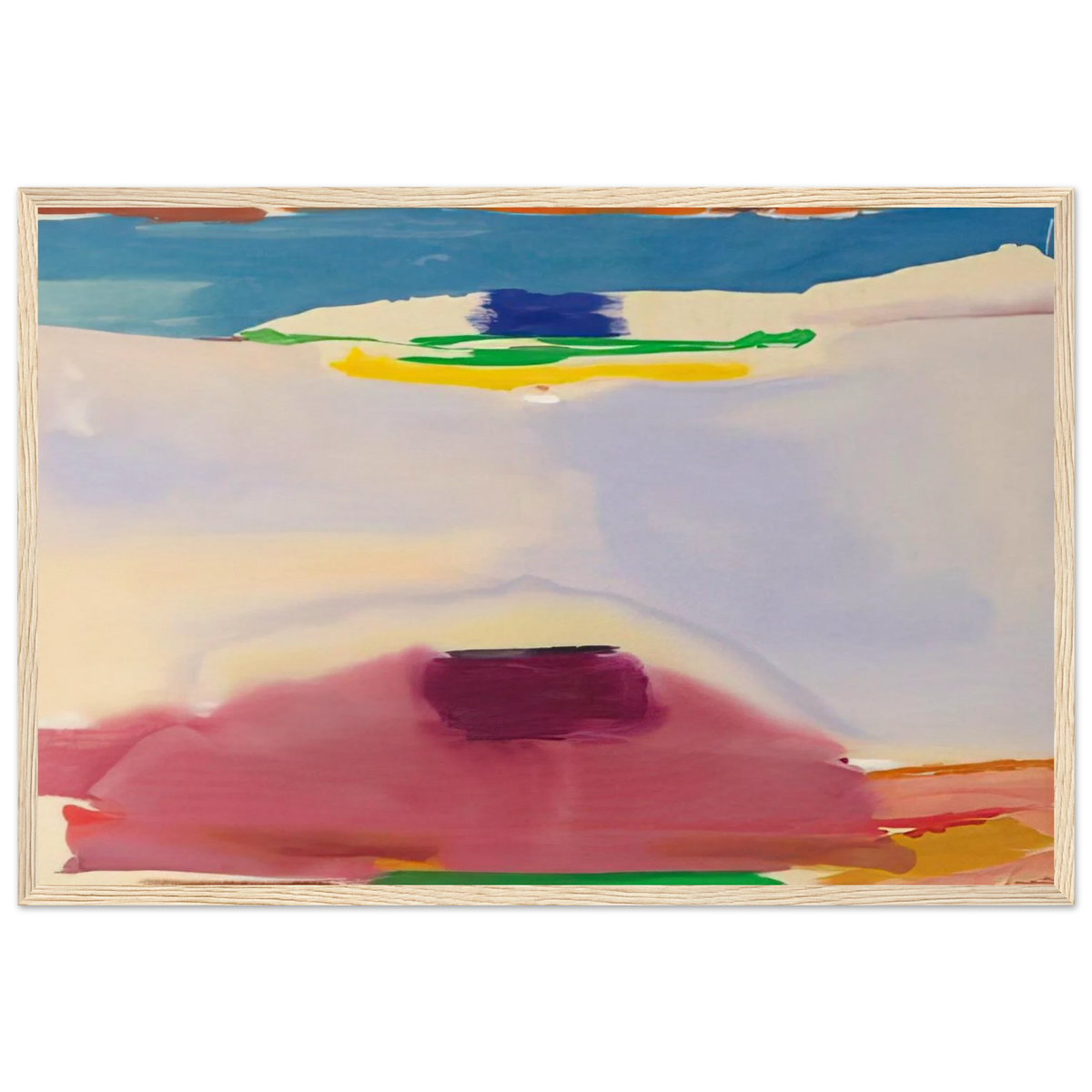 Leveling - 1973 Framed Poster | Helen Frankenthaler Framed Prints Wall Art | Frankenthaler Helen