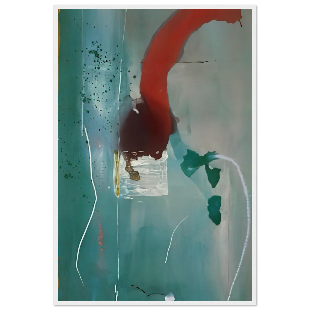 Square One - 1985 Framed Poster | Helen Frankenthaler Framed Prints Wall Art | Frankenthaler Helen