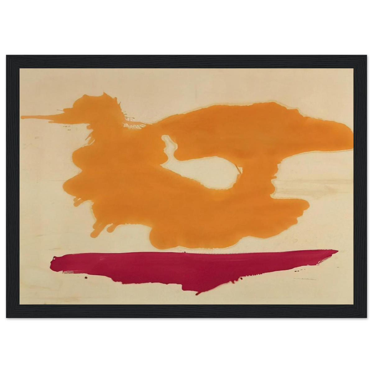 Only Orange - 1963 Framed Poster | Helen Frankenthaler Framed Prints Wall Art | Frankenthaler Helen