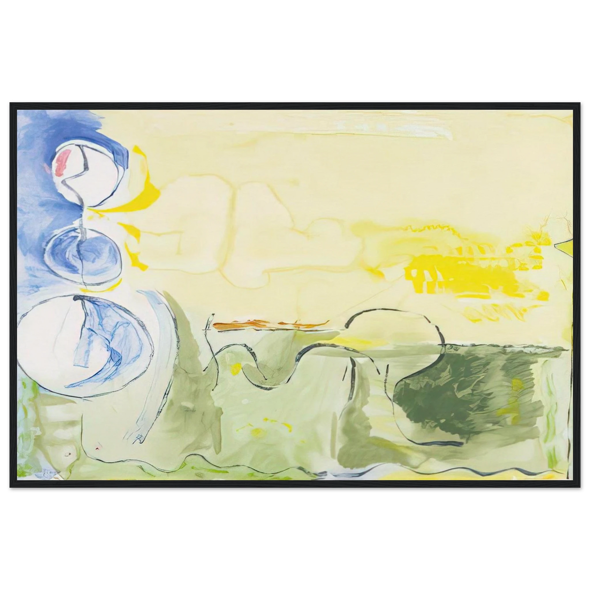 Flotilla - 2006 Framed Poster | Helen Frankenthaler Framed Prints Wall Art | Frankenthaler Helen
