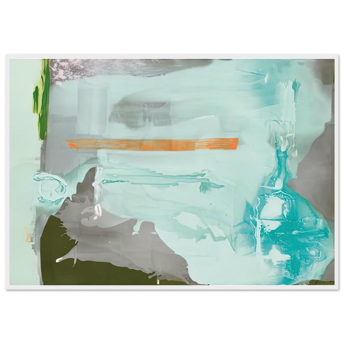 Poseidon, 1990- Framed Poster | Helen Frankenthaler Framed Prints Wall Art | Frankenthaler Helen