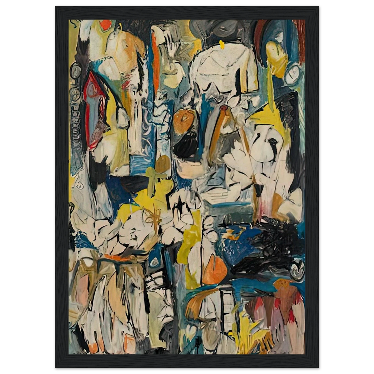 Village, 1951- Framed Poster | Helen Frankenthaler Framed Prints Wall Art | Frankenthaler Helen