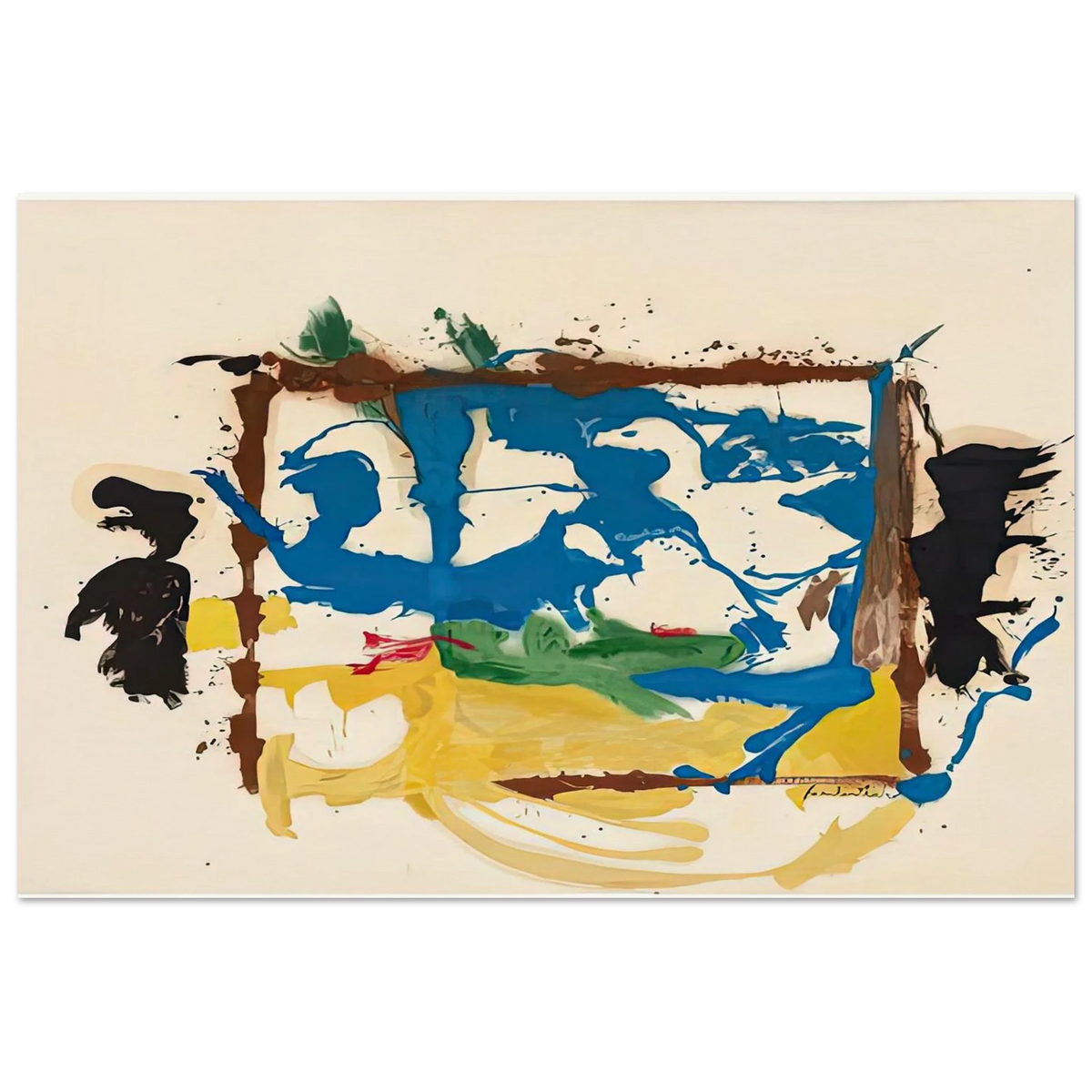 Swan Lake I, 1961- Poster | Helen Frankenthaler Poster | Frankenthaler Helen
