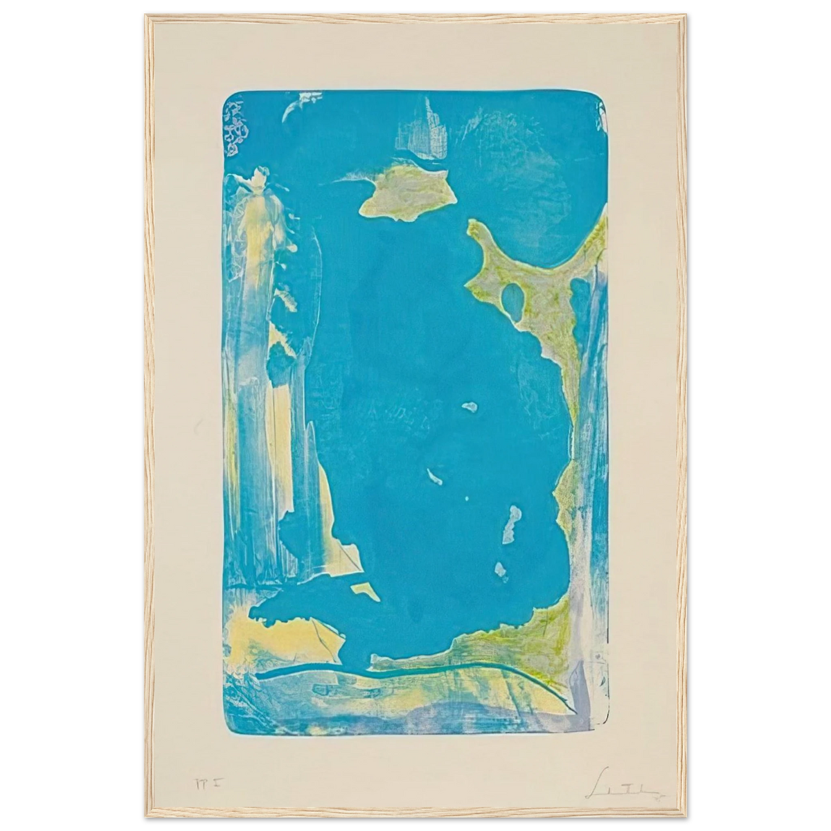 Reflections IV - 1995 Framed Poster | Helen Frankenthaler Framed Prints Wall Art | Frankenthaler Helen