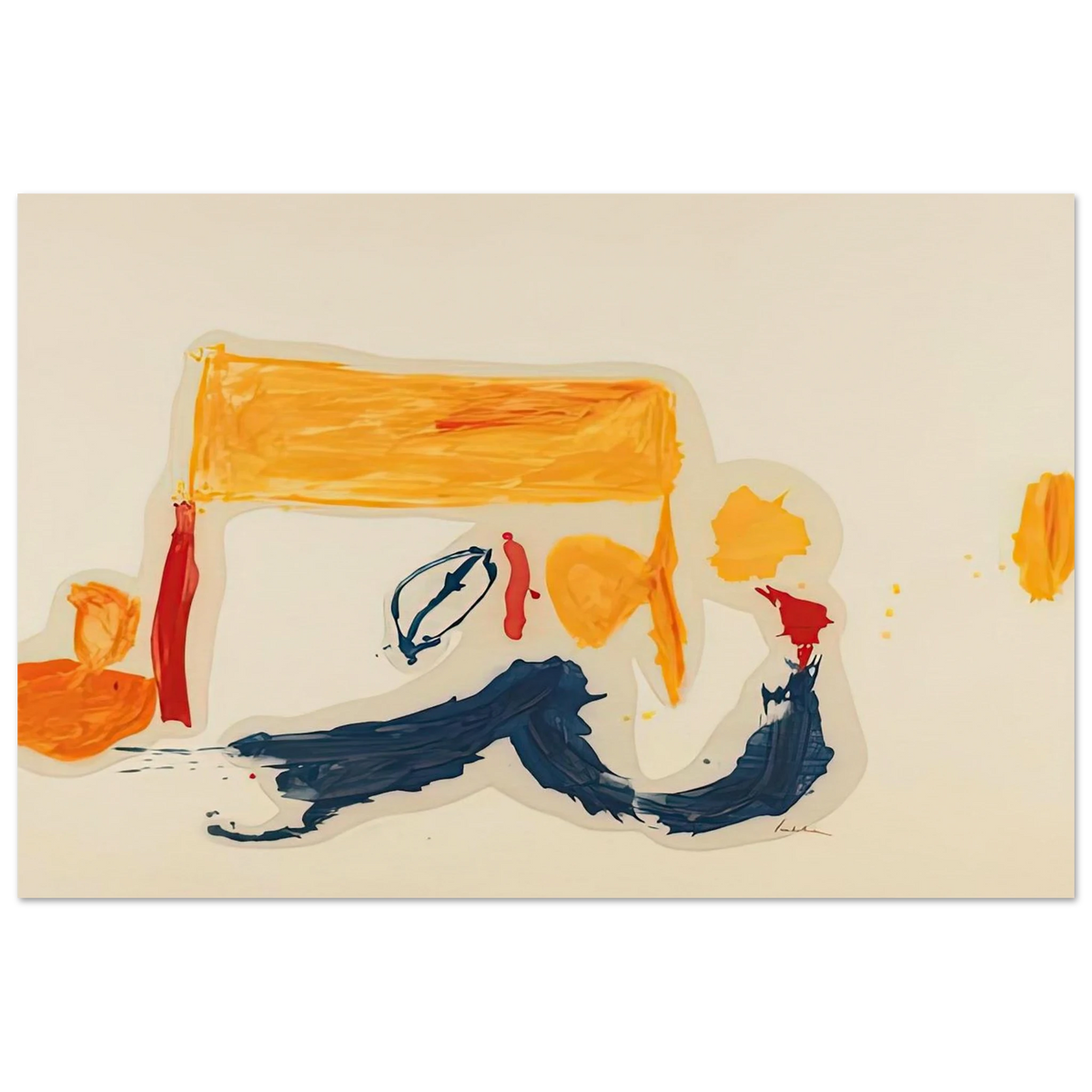 Yellow Games, 1962- Poster | Helen Frankenthaler Poster | Frankenthaler Helen